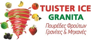 Tuister Ice Γρανίτες και μηχανές παρασκευής γρανίτας Ρόδος Πουρέδες φρούτων σιρόπια